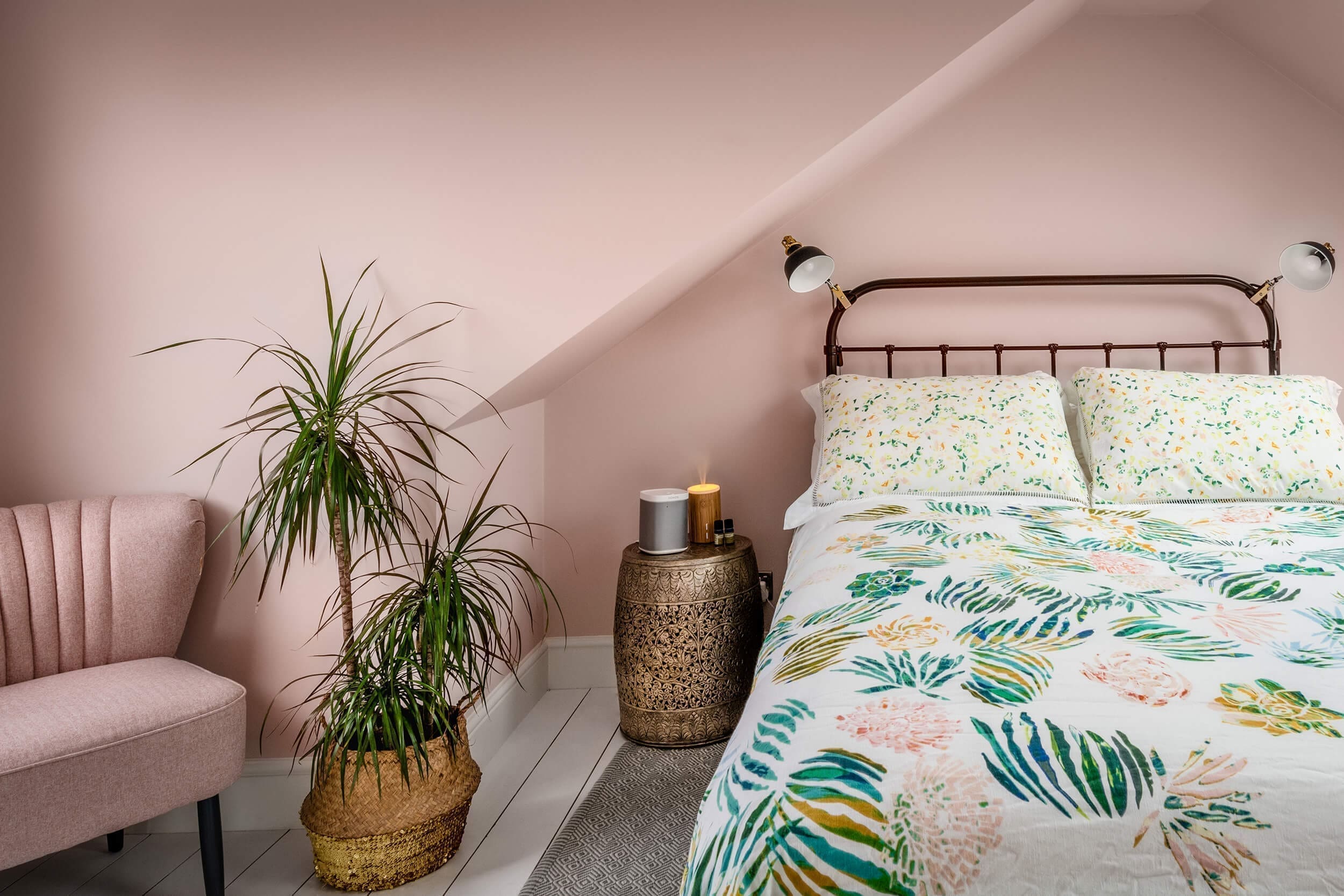 Pink Loft Bedroom